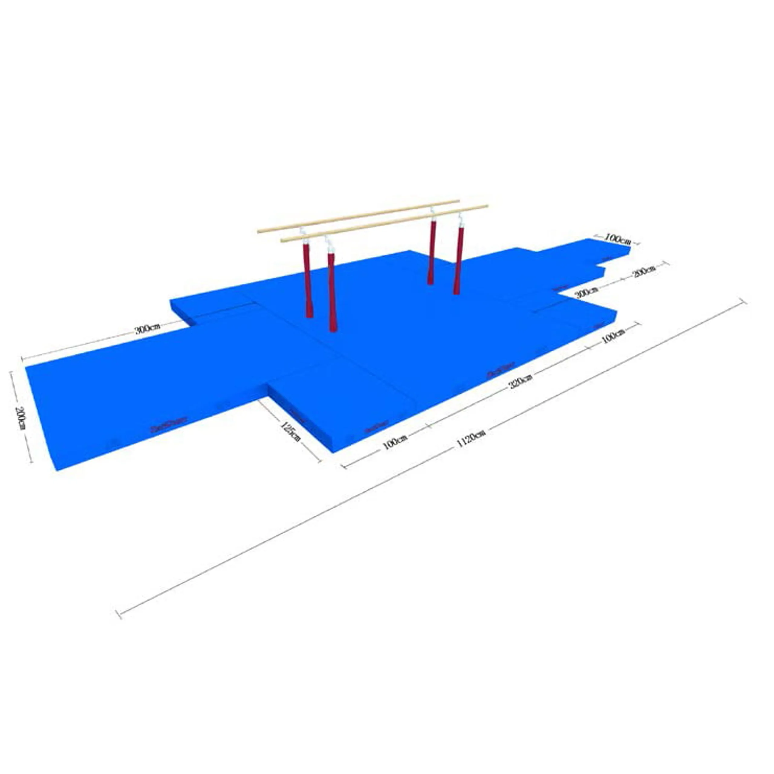 Taishan Parallel Bars FIG Landing Mat (Competition)